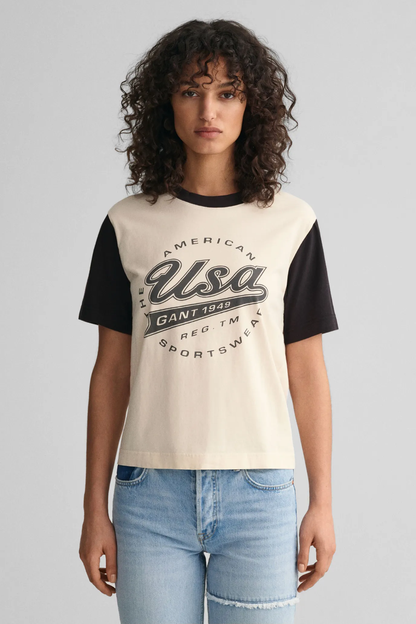 Жіноча футболка REL LOGO COLOR BLOCK Gant 4200269 — MD-Fashion