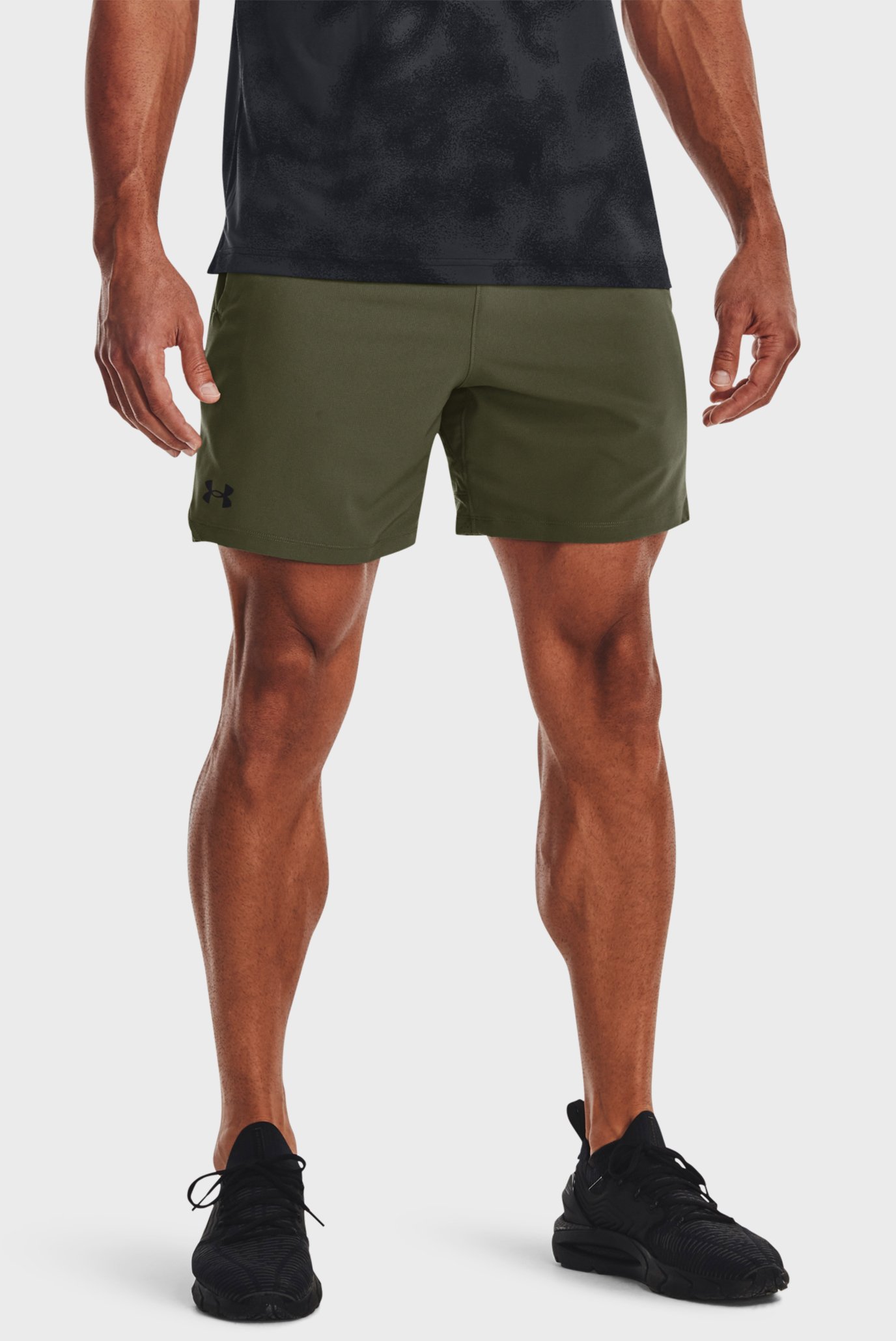 Чоловічі зелені шорти UA Vanish Woven 6in Shorts 1