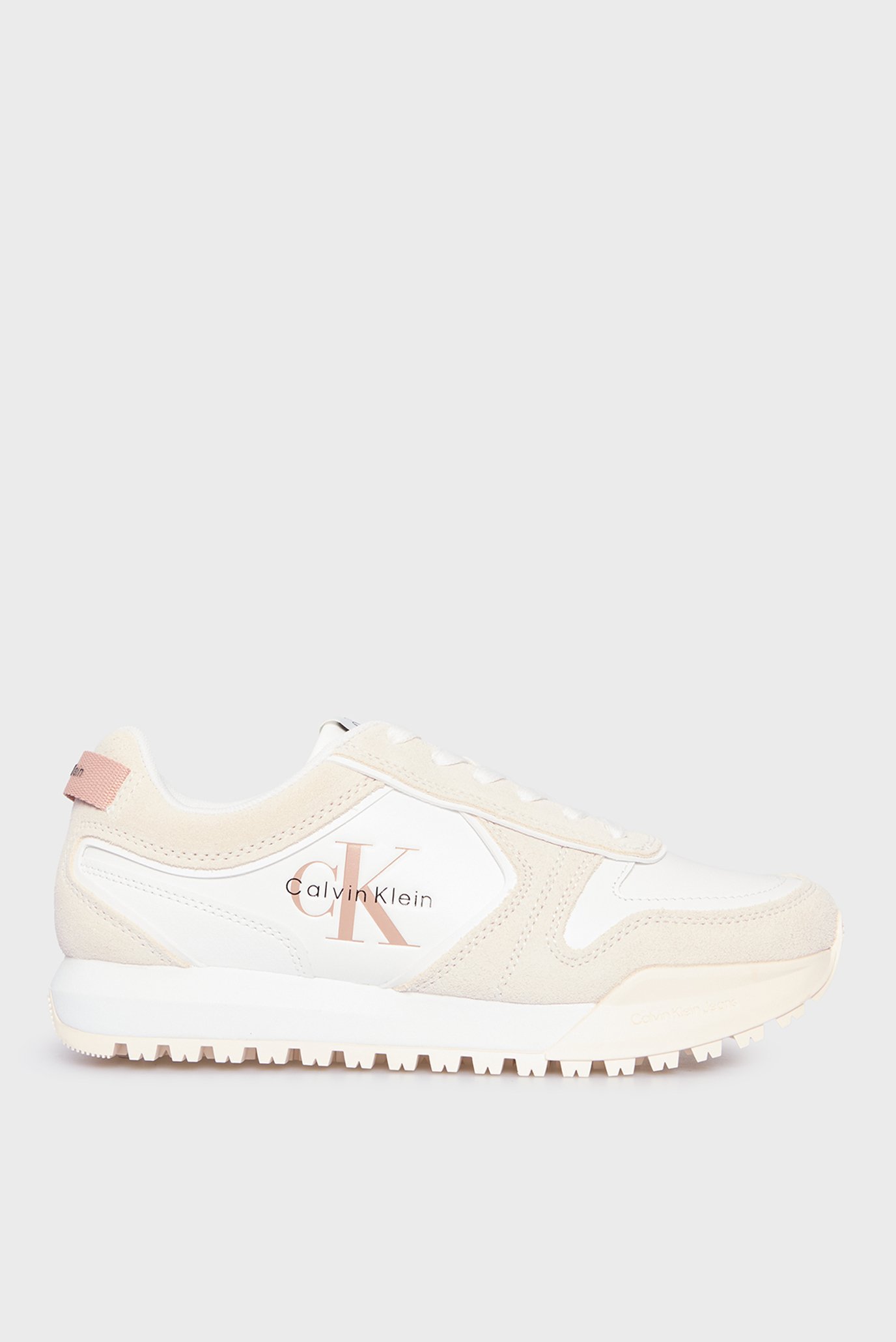 Женские белые кожаные кроссовки TOOTHY RUNNER Белый 37 Calvin Klein Jeans YW0YW02052 Женские белые кожаные кроссовки TOOTHY RUNNER Белый 37 Calvin Klein Jeans YW0YW02052