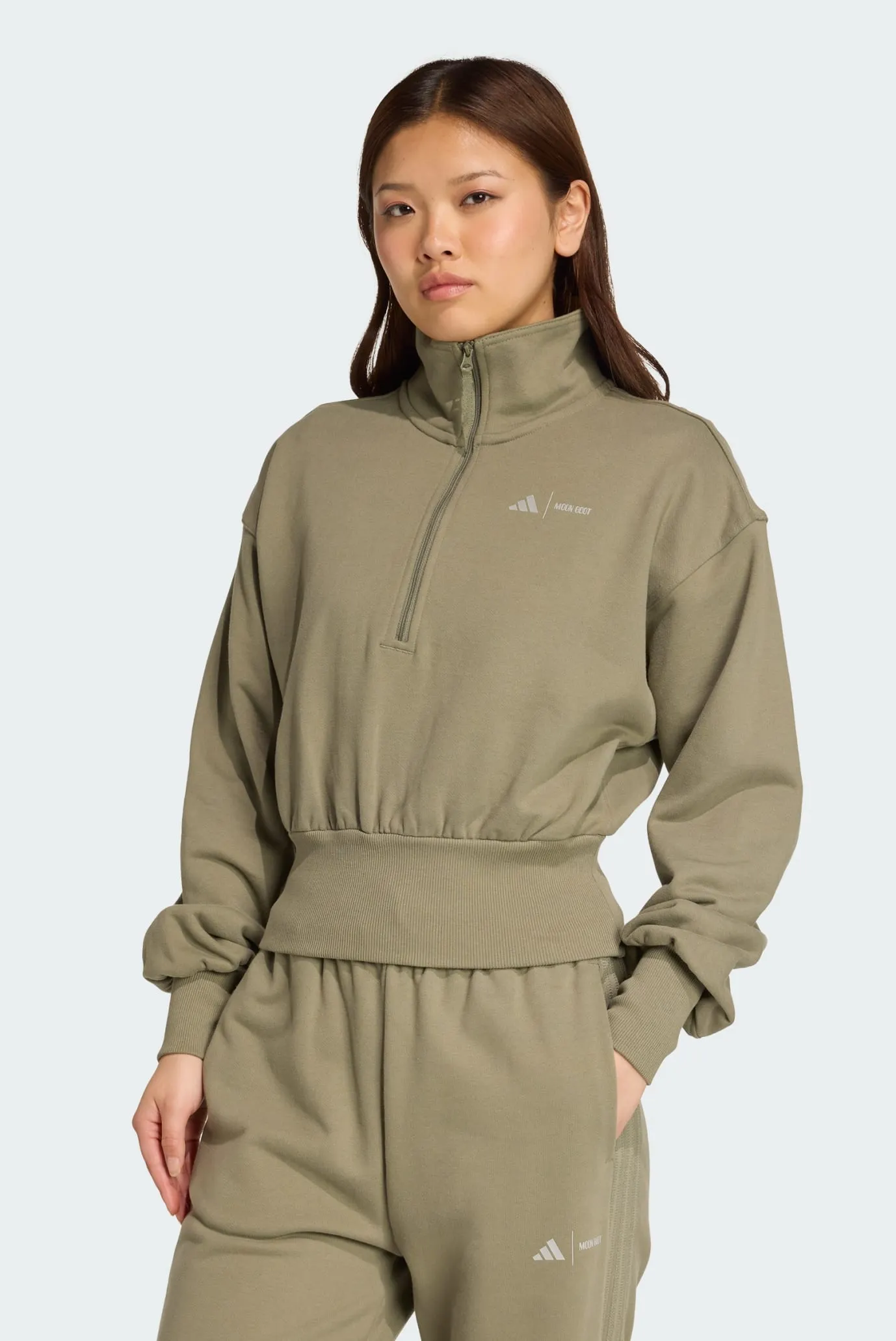 Женская оливковая спортивная кофта adidas x MOON BOOT adidas
