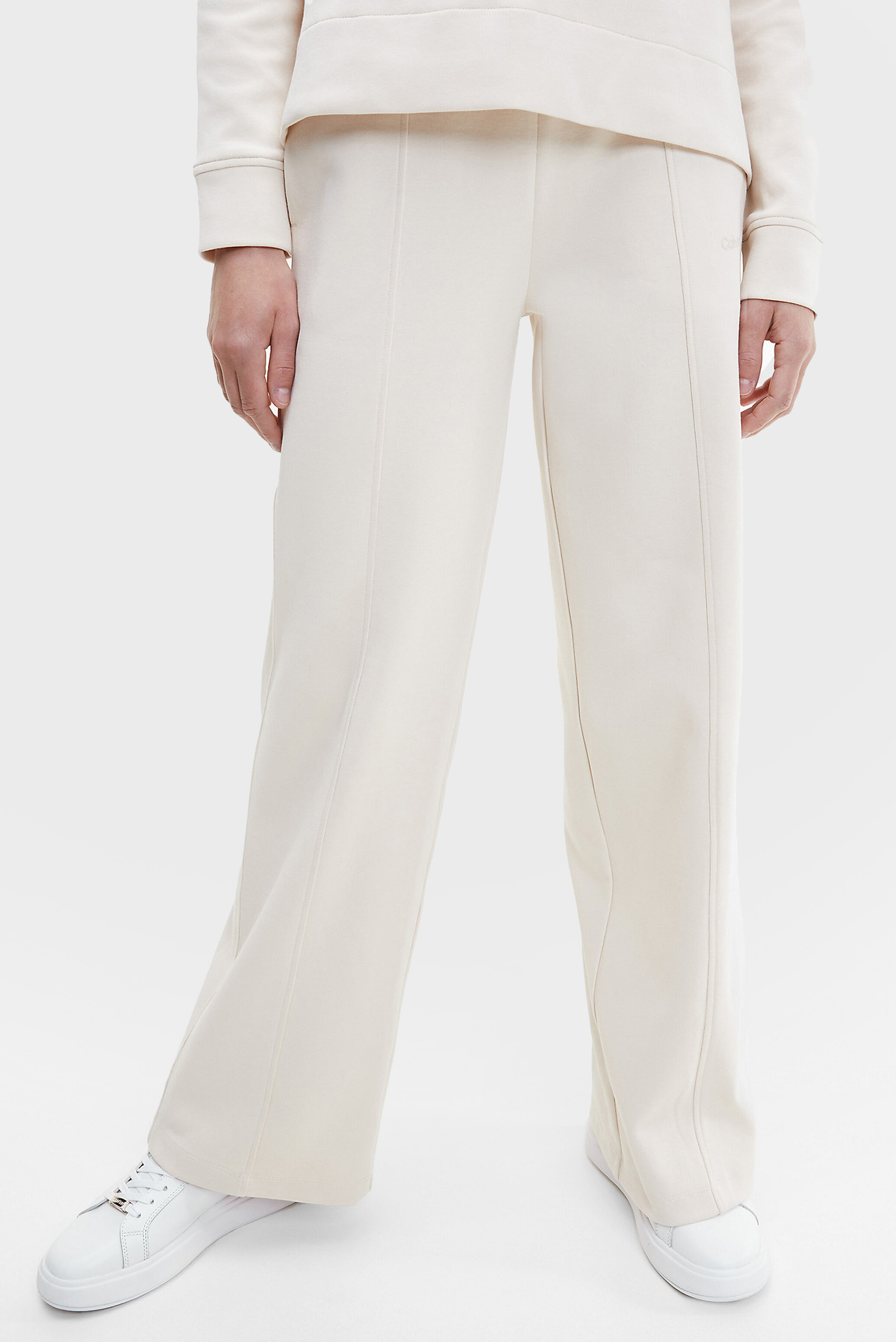 Жіночі білі спортивні штани MICRO LOGO SEAM WIDE LEG 1