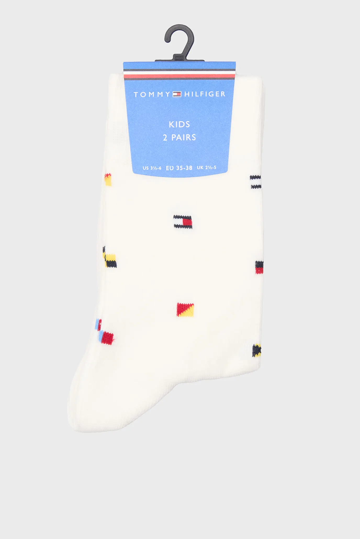 Детские белые носки (2 пары) NAUTICAL FLAG Белый 35-38 Tommy Hilfiger 701232857