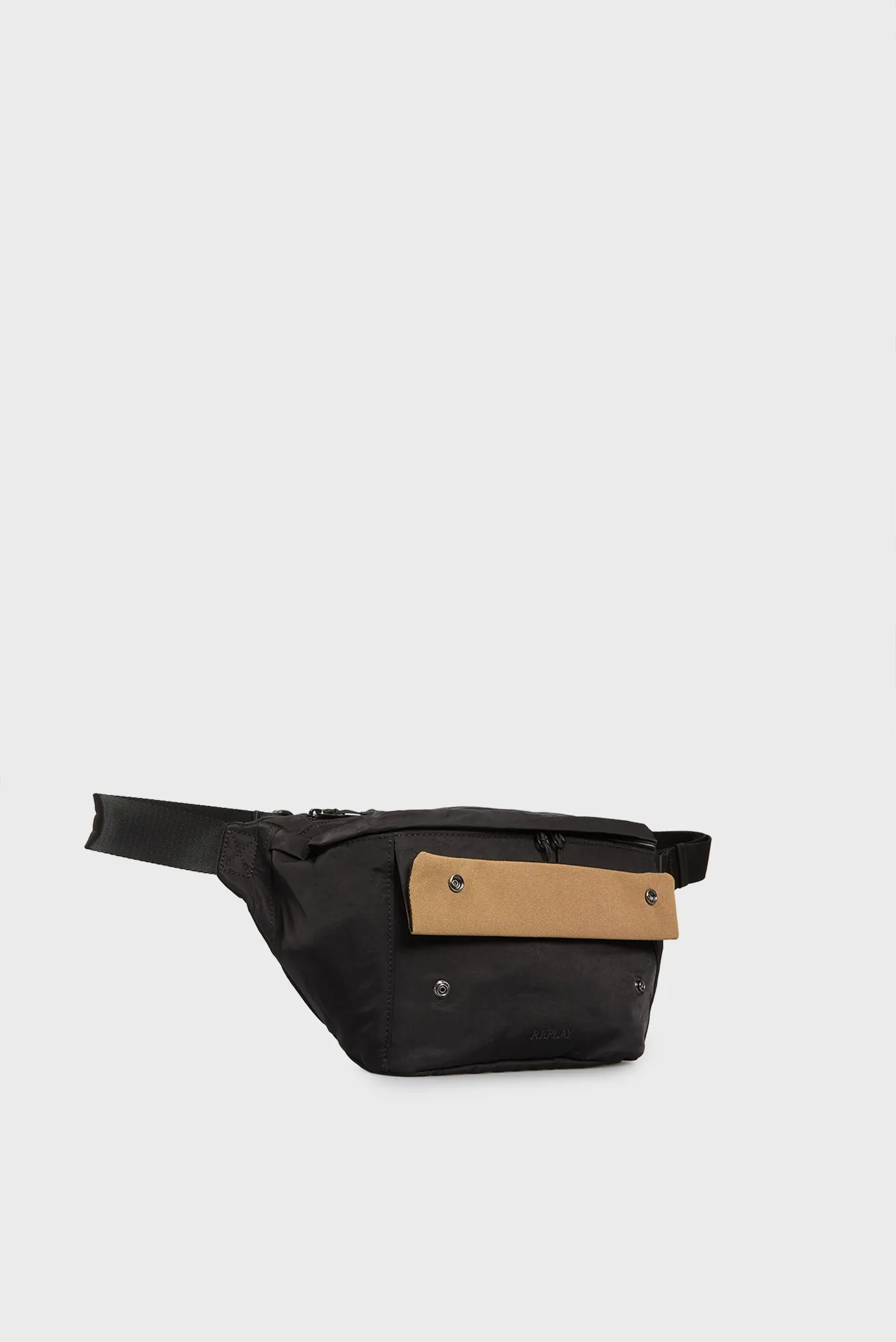 Чоловіча чорна поясна сумка 3