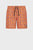 Дитячі помаранчеві плавальні шорти з візерунком