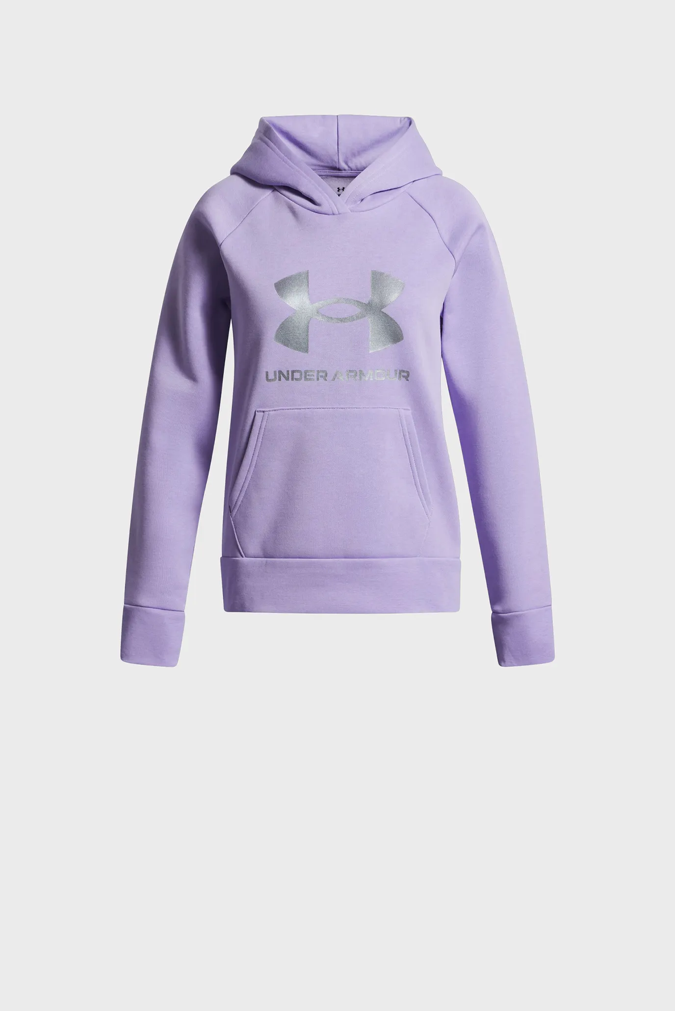 Детское сиреневое худи UA Rival Flc Shimmer Hdy 4