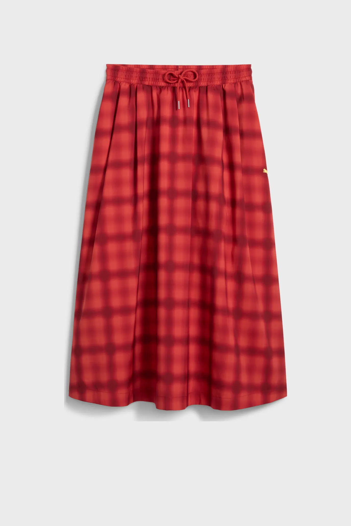 Женская красная юбка в клетку ROAD TO UNITY Woven Midi AOP Pleated Skirt Women 6