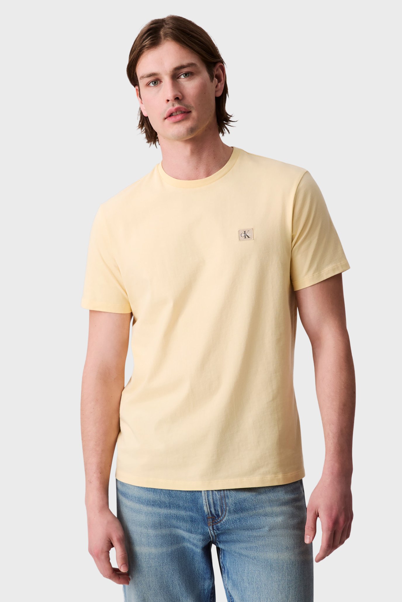 Мужская желтая футболка JERSEY CLASSIC Желтый M Calvin Klein Jeans LV04RC272G Мужская желтая футболка JERSEY CLASSIC Желтый M Calvin Klein Jeans LV04RC272G