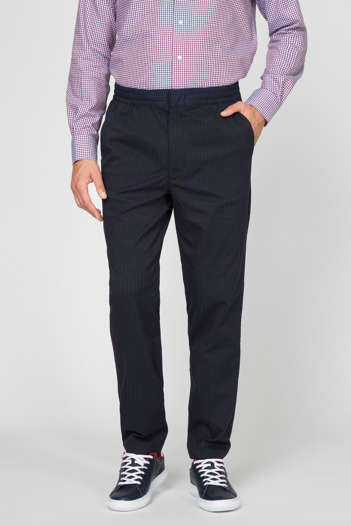Чоловічі темно-сині брюки у смужку ACTIVE PANT TECH PINSTRIPE 1