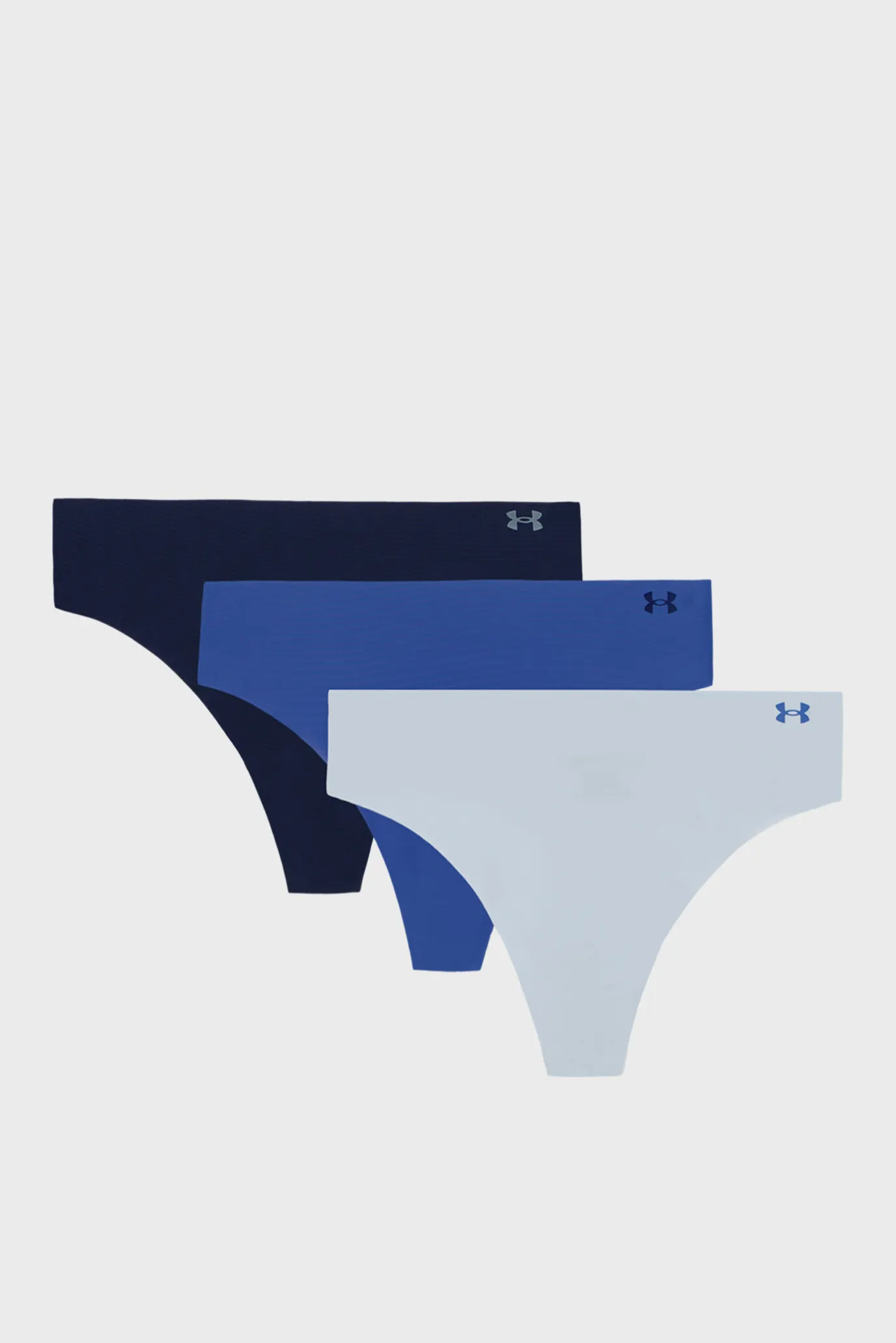 Жіночі трусики (3 шт) UA PURE STRETCH NO SHOW THONG -SOLID 3PK 1
