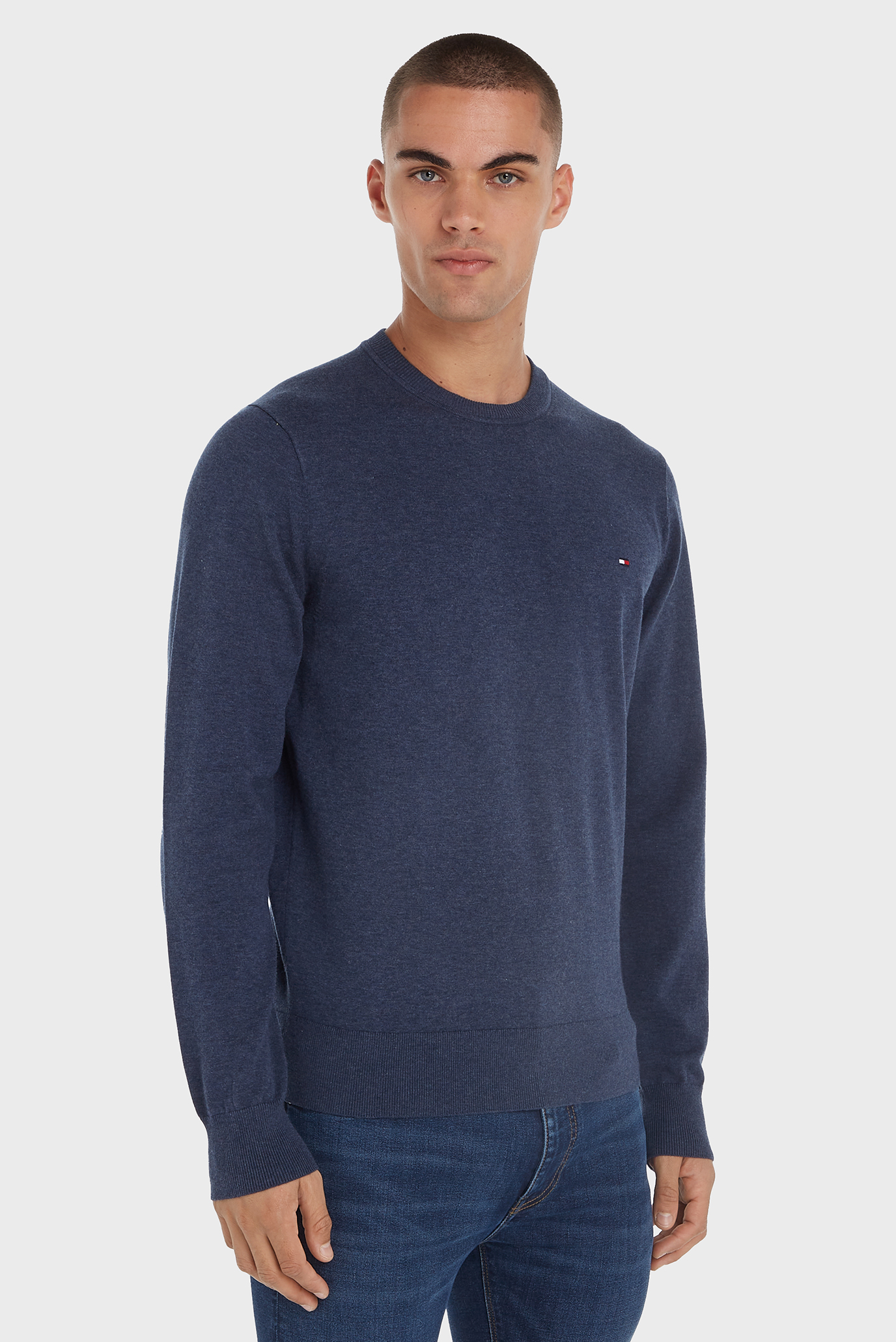 Мужской синий джемпер 1985 CREW NECK SWEATER Синий XL Tommy Hilfiger MW0MW21316 Мужской синий джемпер 1985 CREW NECK SWEATER Синий XL Tommy Hilfiger MW0MW21316