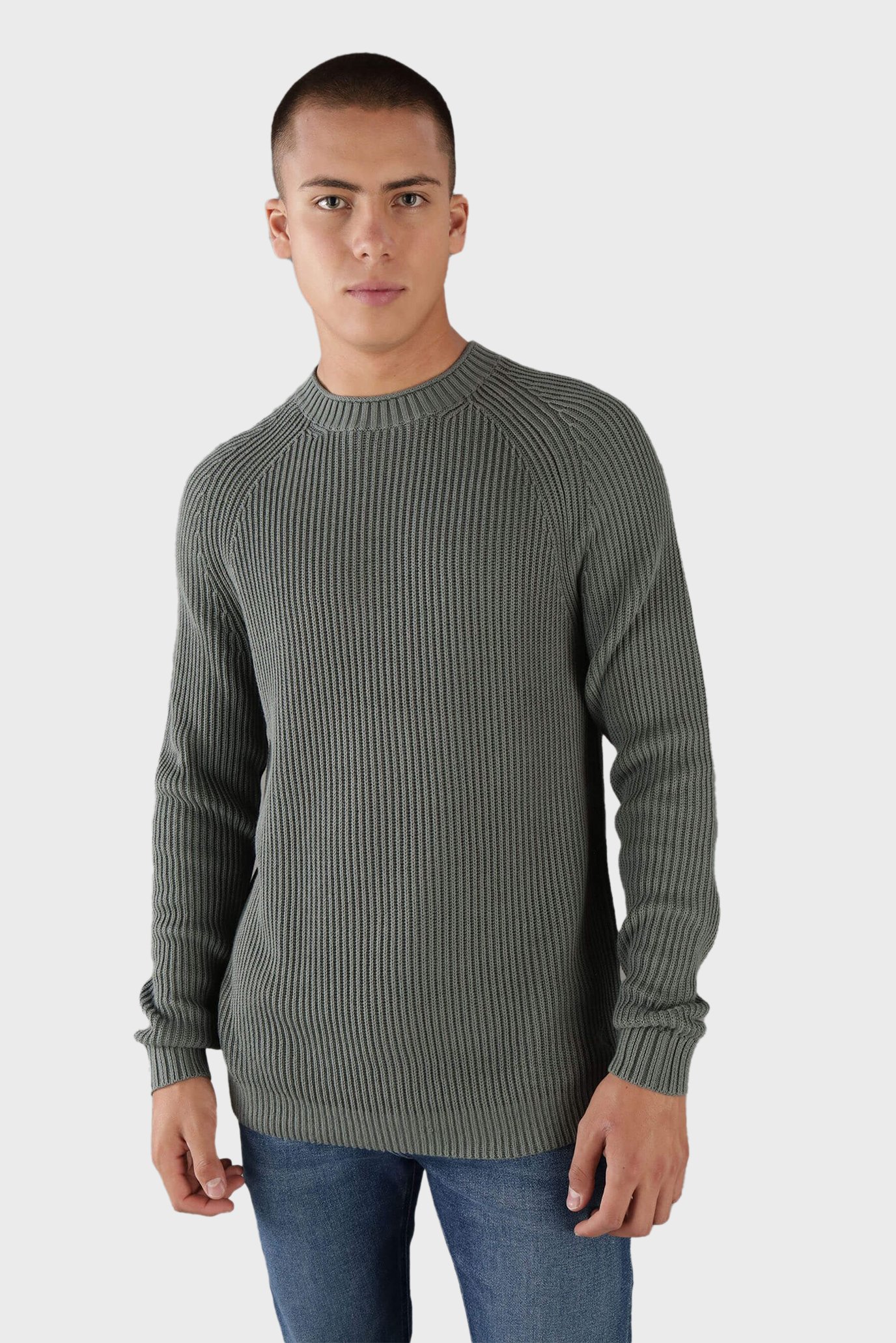 Мужской серый джемпер SOFT UTILITY RAGLAN 1