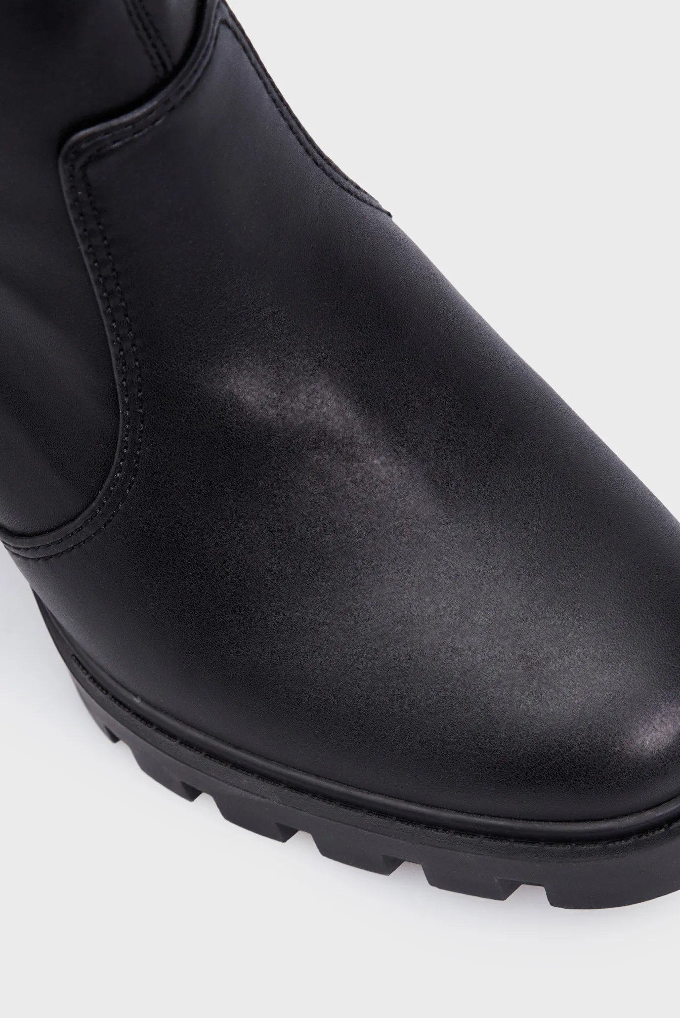 Женские черные ботильоны HEEL PLATFORM ZIP BOOT MG NAPPA 4