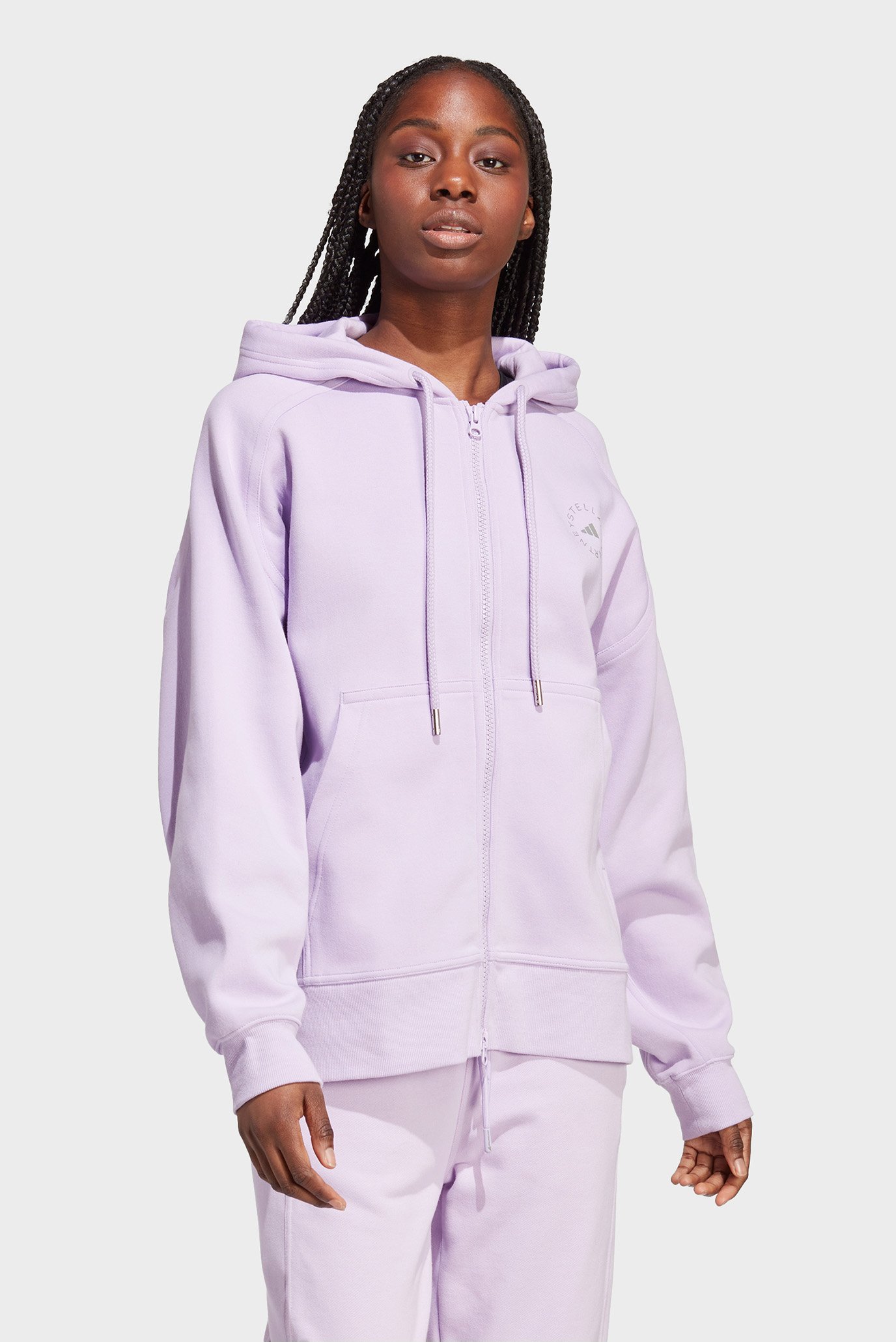 Жіноче бузкове худі adidas by Stella McCartney Full-Zip 1