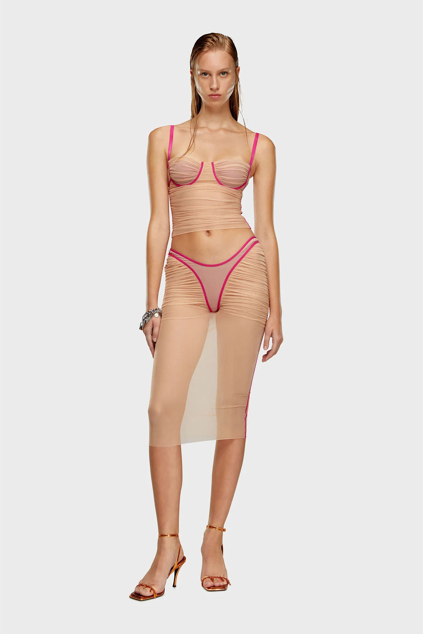 Женский бежевый топ T-HAILYNA 2