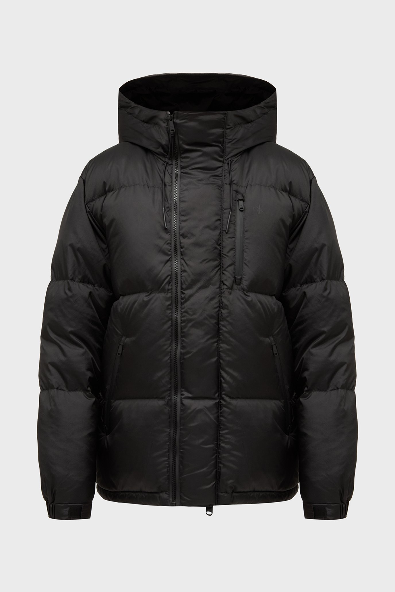 Мужской черный пуховик QUILTED DOWN PUFFER 1