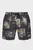 Чорні плавальні шорти з візерунком (унісекс) EXPOSED SHORTS - BLACK
