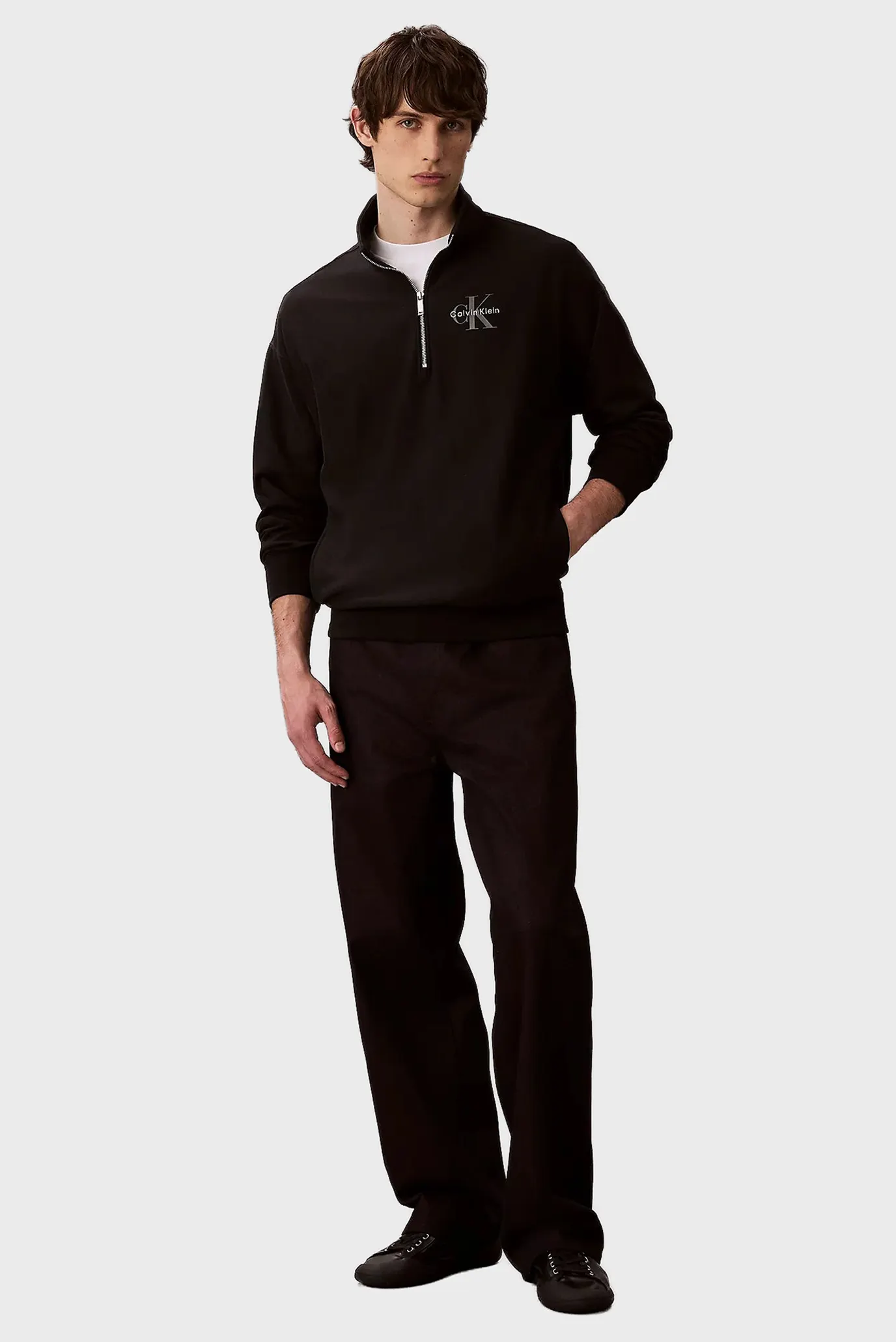 Чоловіча чорна спортивна кофта PREMIUM TERRY 2