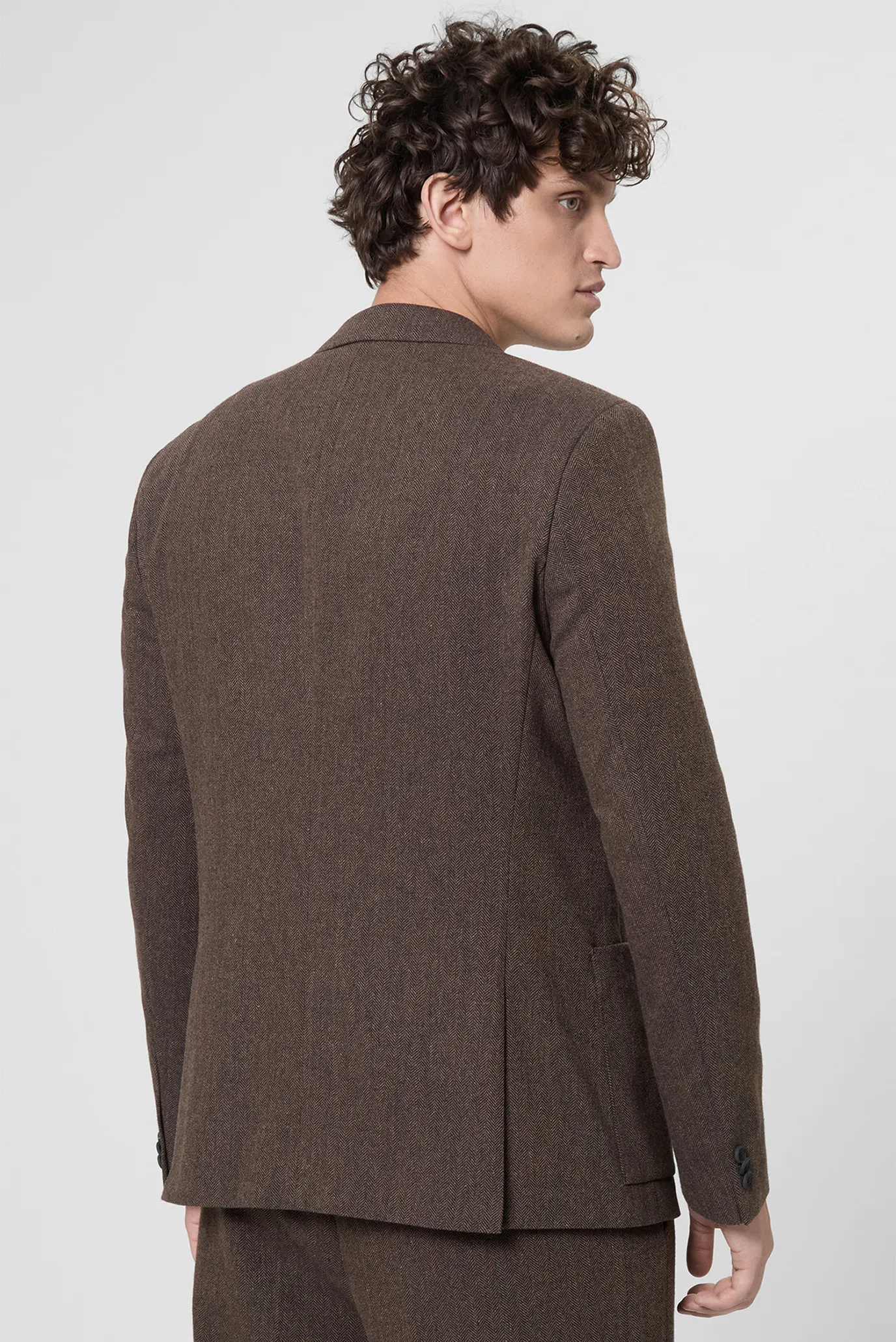Мужской коричневый блейзер 3