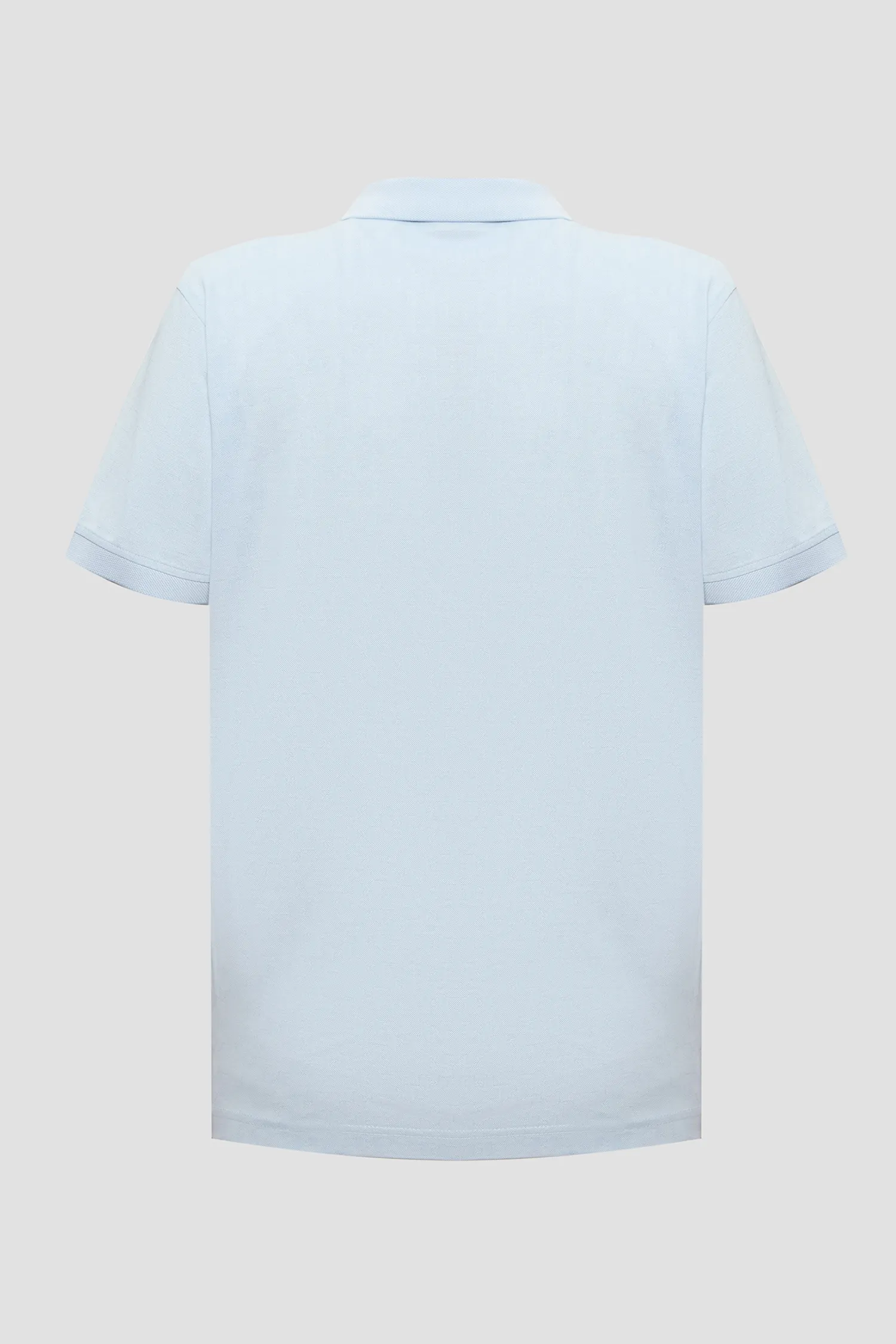 Мужское голубое поло с узором 2