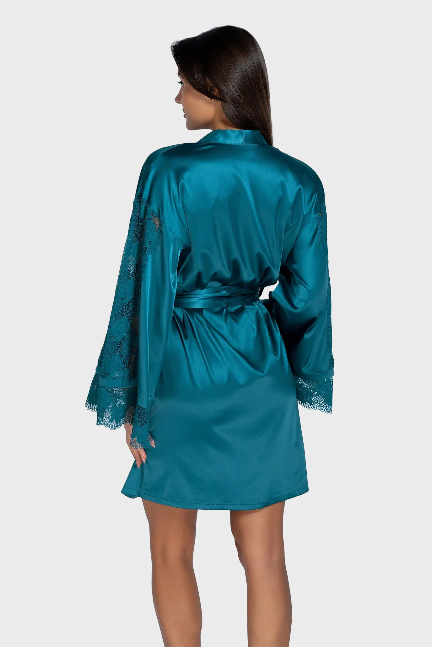 Женский бирюзовый пеньюар 2