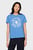 Женская голубая футболка REG CREST C-NK TEE SS