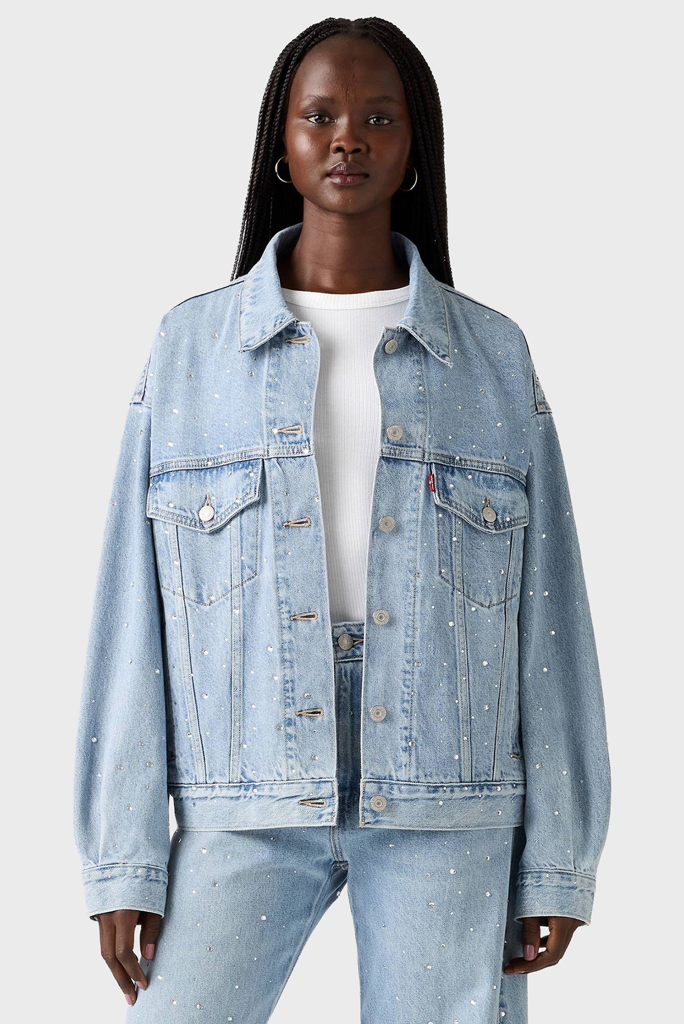 Женская голубая джинсовая куртка Голубой S Levi’s® A1743;0145 Женская голубая джинсовая куртка Голубой S Levi’s® A1743;0145