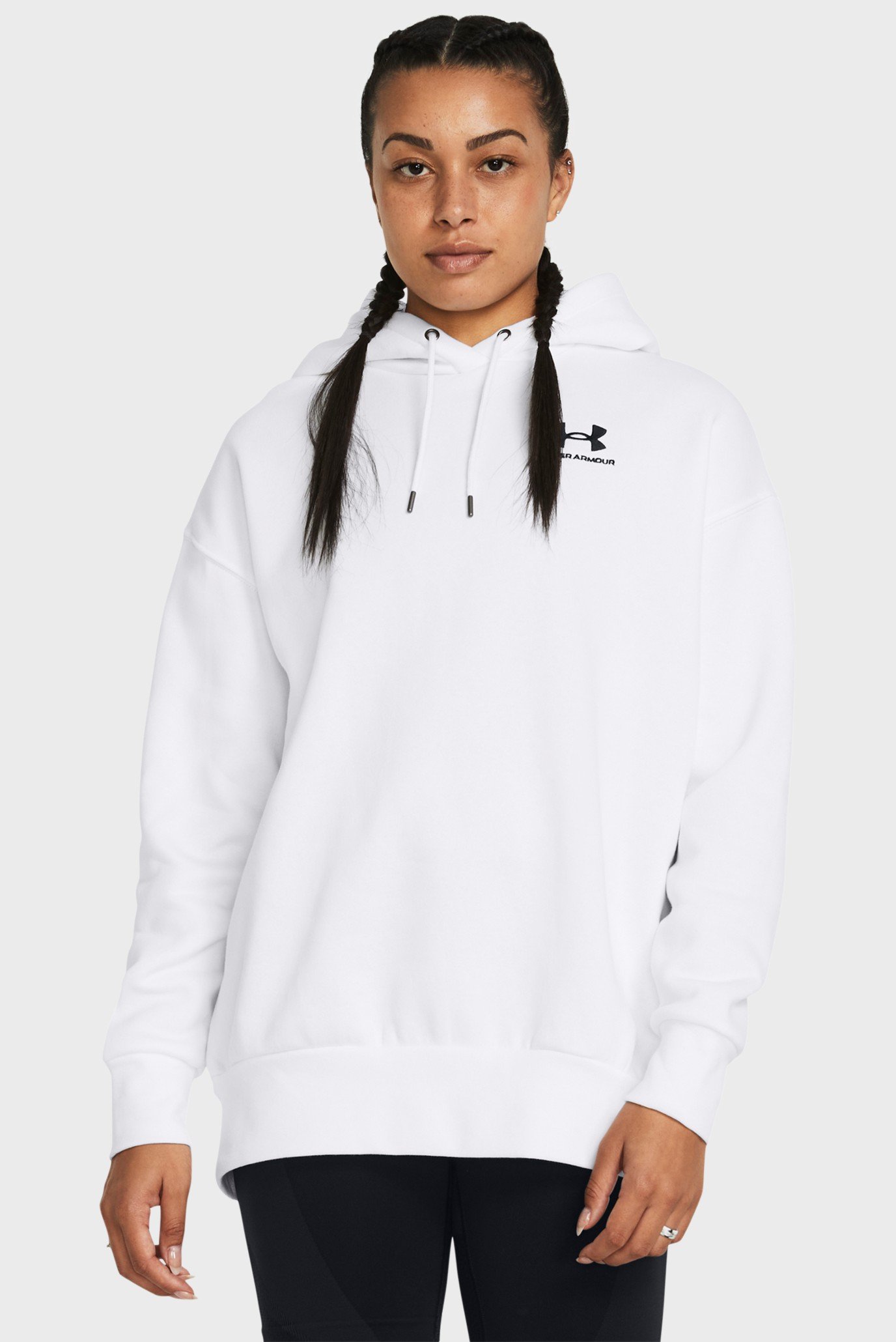 Женское белое худи Essential Flc OS Hoodie 1