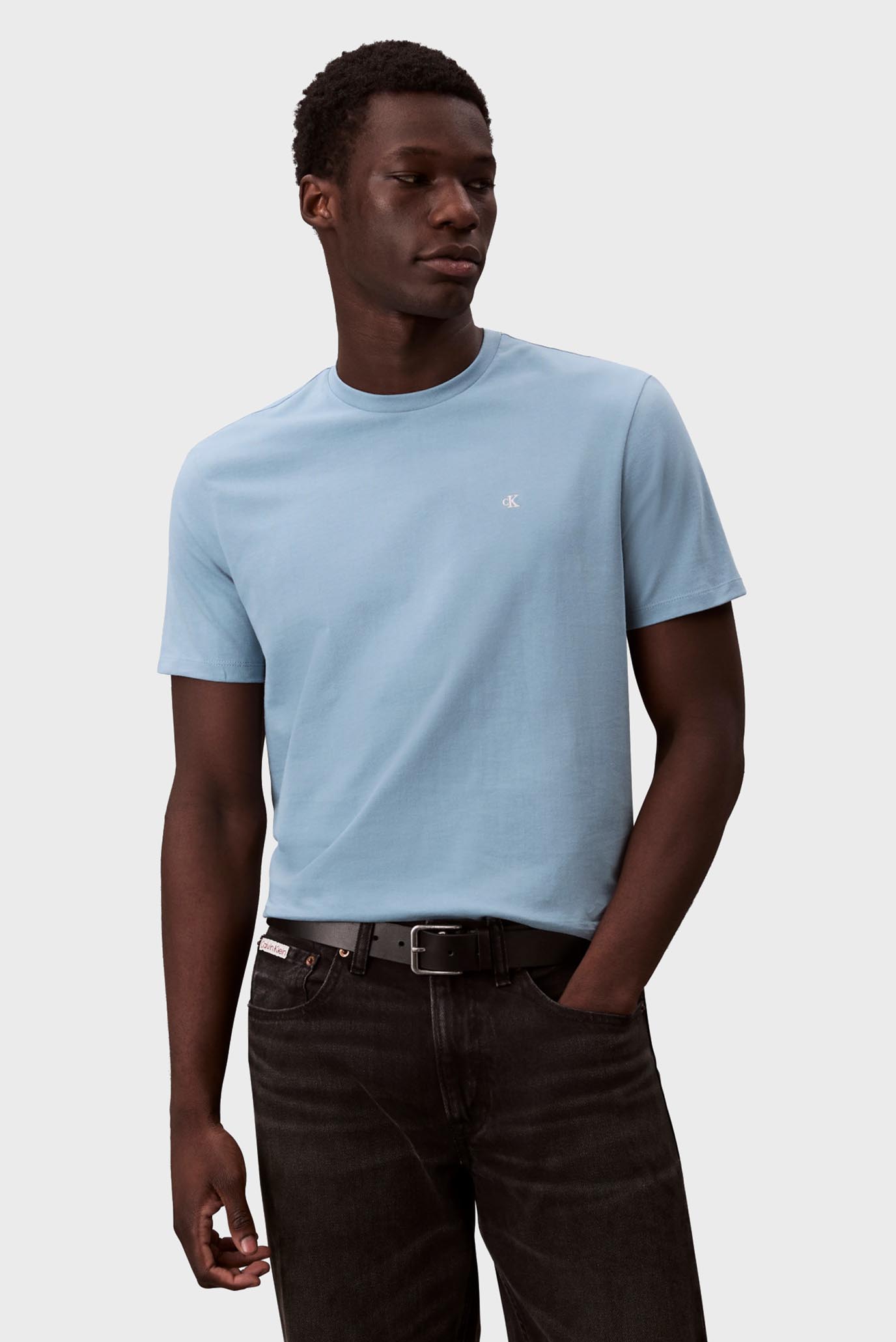 Мужская голубая футболка CLASSIC MONOGRAM Голубой XXL Calvin Klein Jeans LV04RD254G Мужская голубая футболка CLASSIC MONOGRAM Голубой XXL Calvin Klein Jeans LV04RD254G