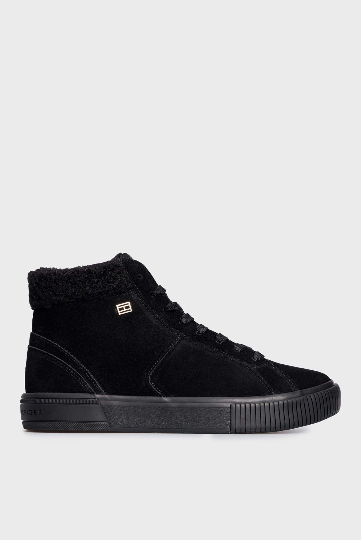 Женские черные замшевые кроссовки VULC SUEDE SNEAKER HI 1