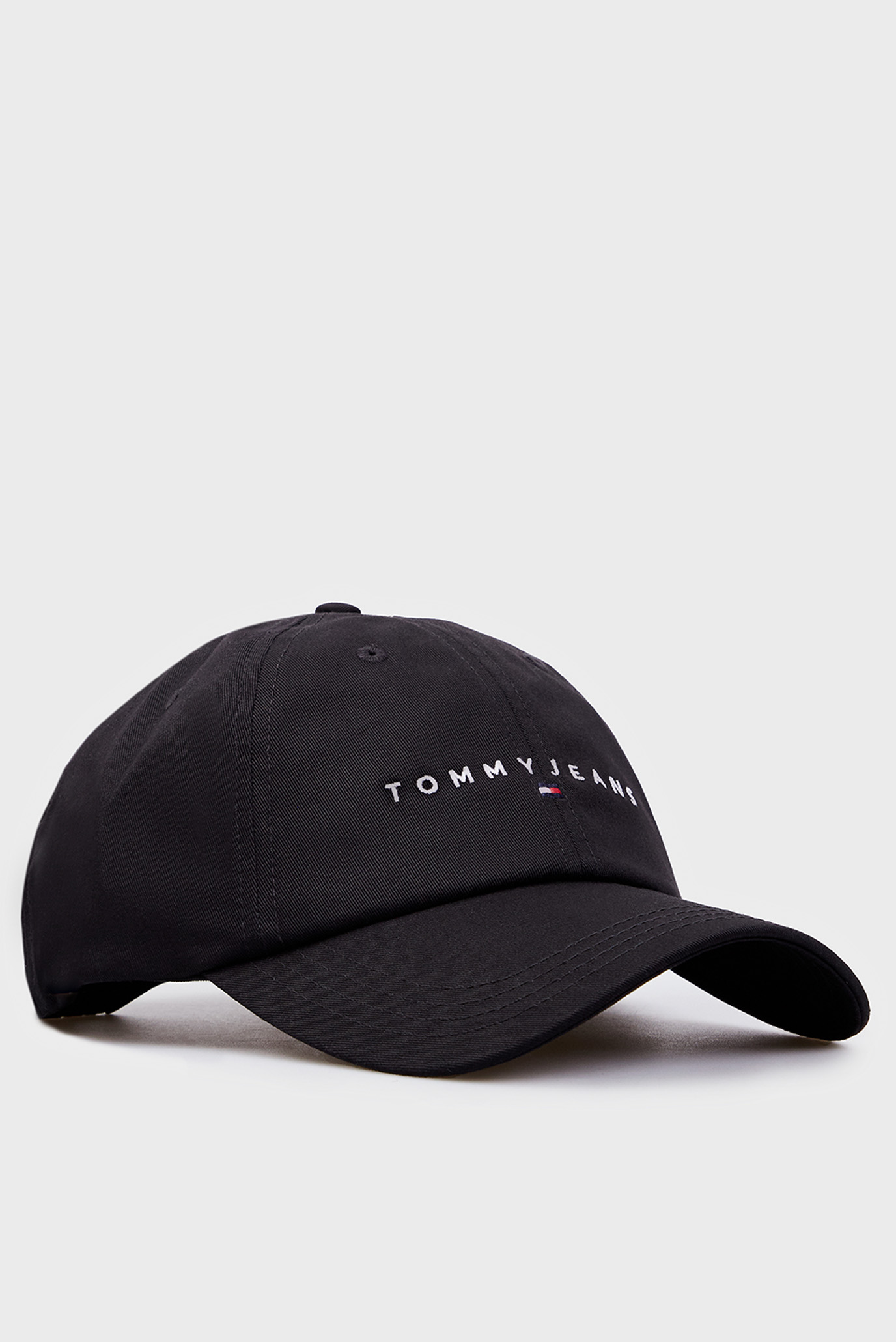 Женская черная кепка TJW LINEAR LOGO 6 PANEL CAP 1