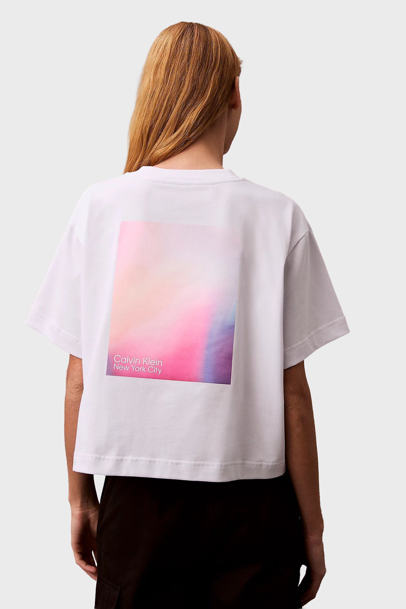 Женская белая футболка SS FASHION FIT GRADATION Белый S Calvin Klein Jeans LV047AB811 Женская белая футболка SS FASHION FIT GRADATION Белый S Calvin Klein Jeans LV047AB811