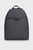 Чоловічий чорний рюкзак з візерунком TH MONOGRAM DOME
