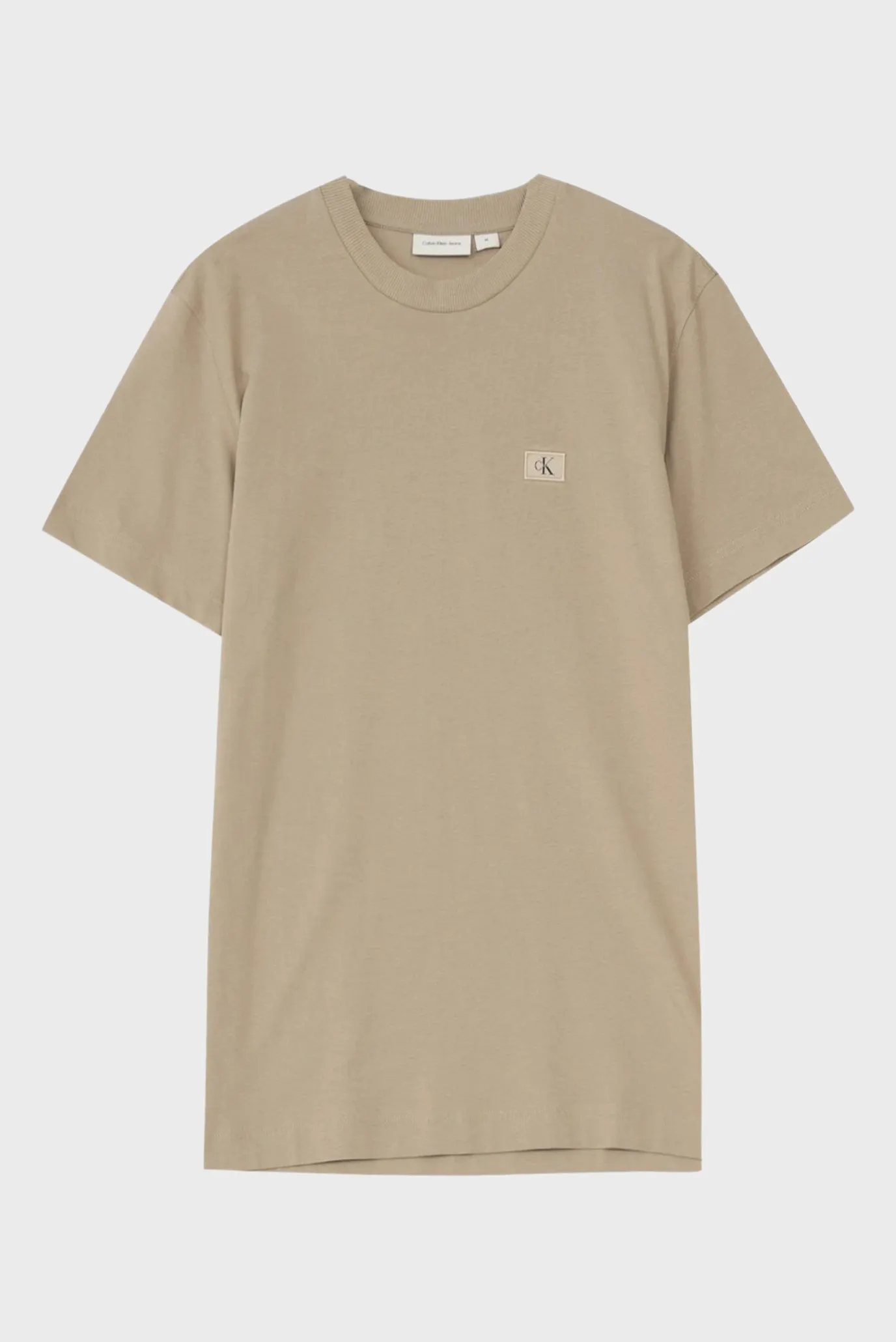 Мужская бежевая футболка WOVEN LABEL REGULAR 1