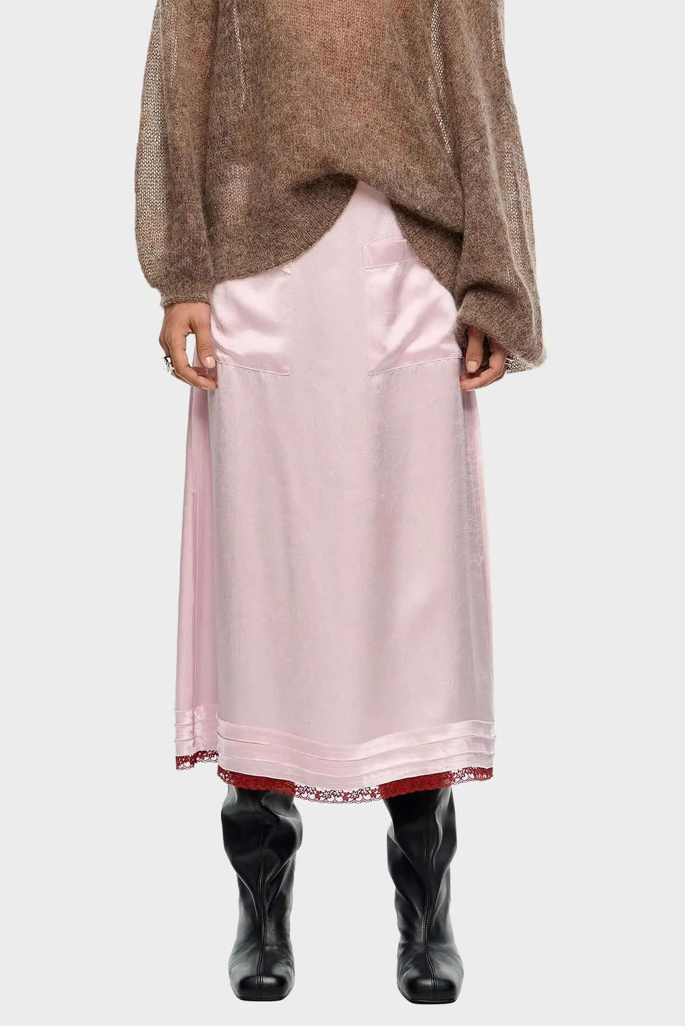 Женская розовая юбка 1