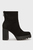 Женские черные ботильоны HEEL PLATFORM ZIP BOOT SS