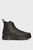 Женские черные кожаные хайтопы JW VULC FLATFORM