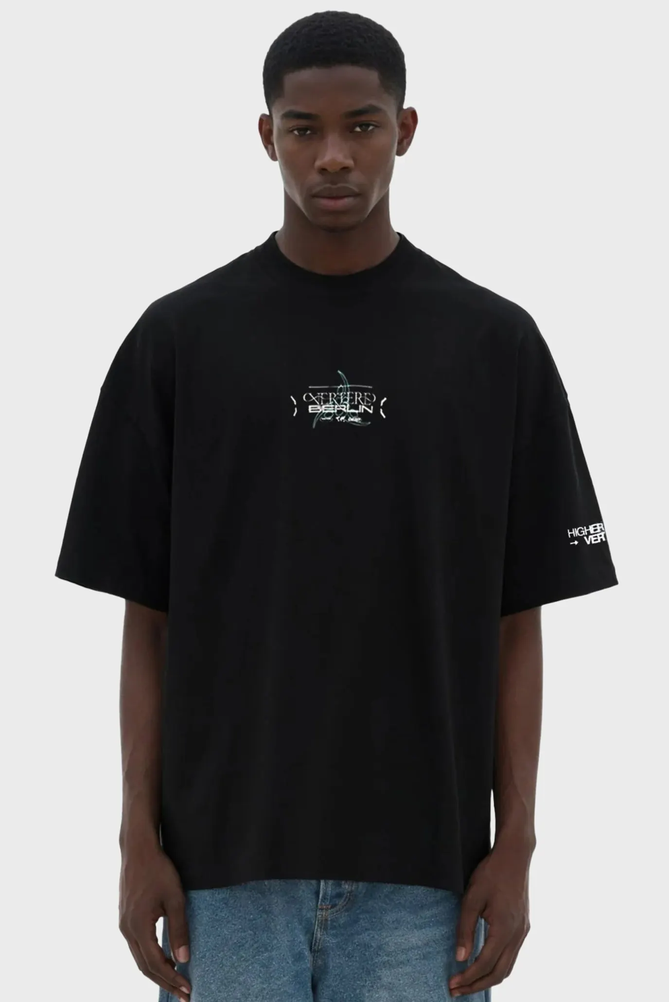 Чорна футболка HIGHER STATES (унісекс) 2