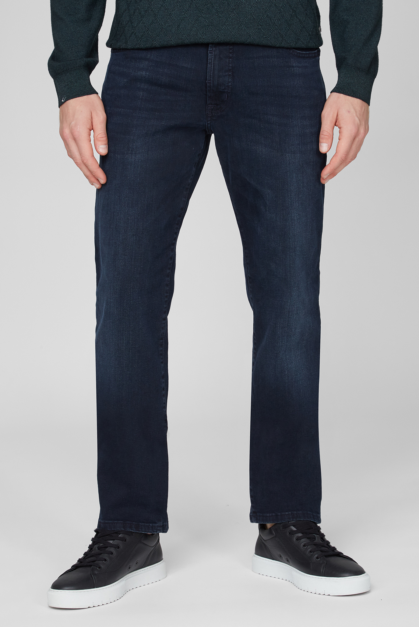 Чоловічі темно-сині джинси 1