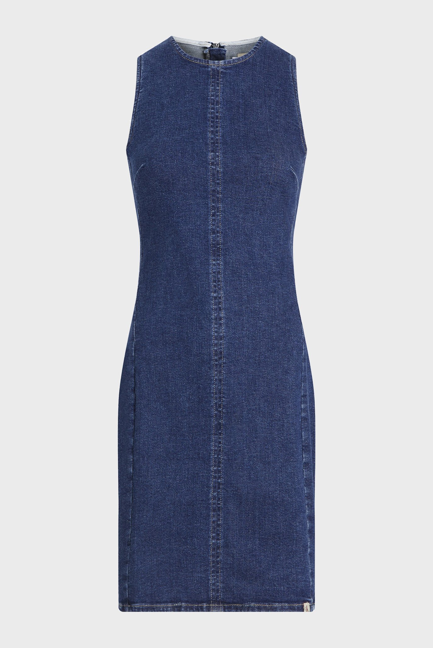 Женское синее джинсовое платье MINI COLUMN DENIM DRESS 1