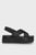 Женские черные сандалии FLATFORM SANDAL SLING IN MR
