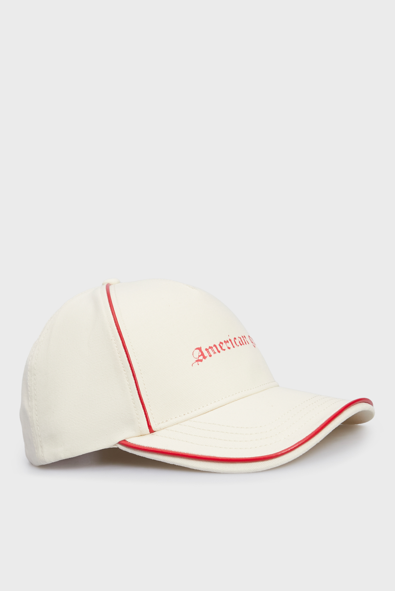 Жіноча біла кепка CANVAS CONTRAST LEATHER PIPING CAP 1