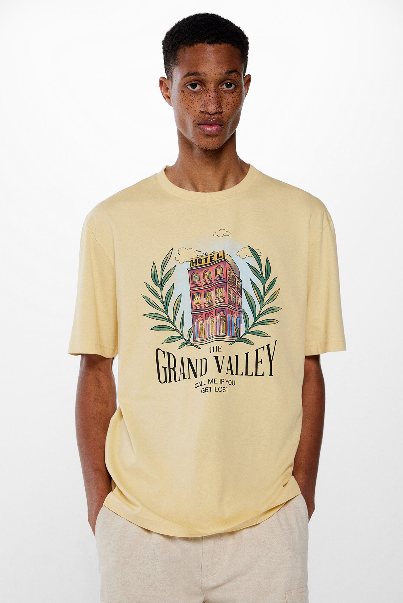 Мужская желтая футболка Grand Valley 1