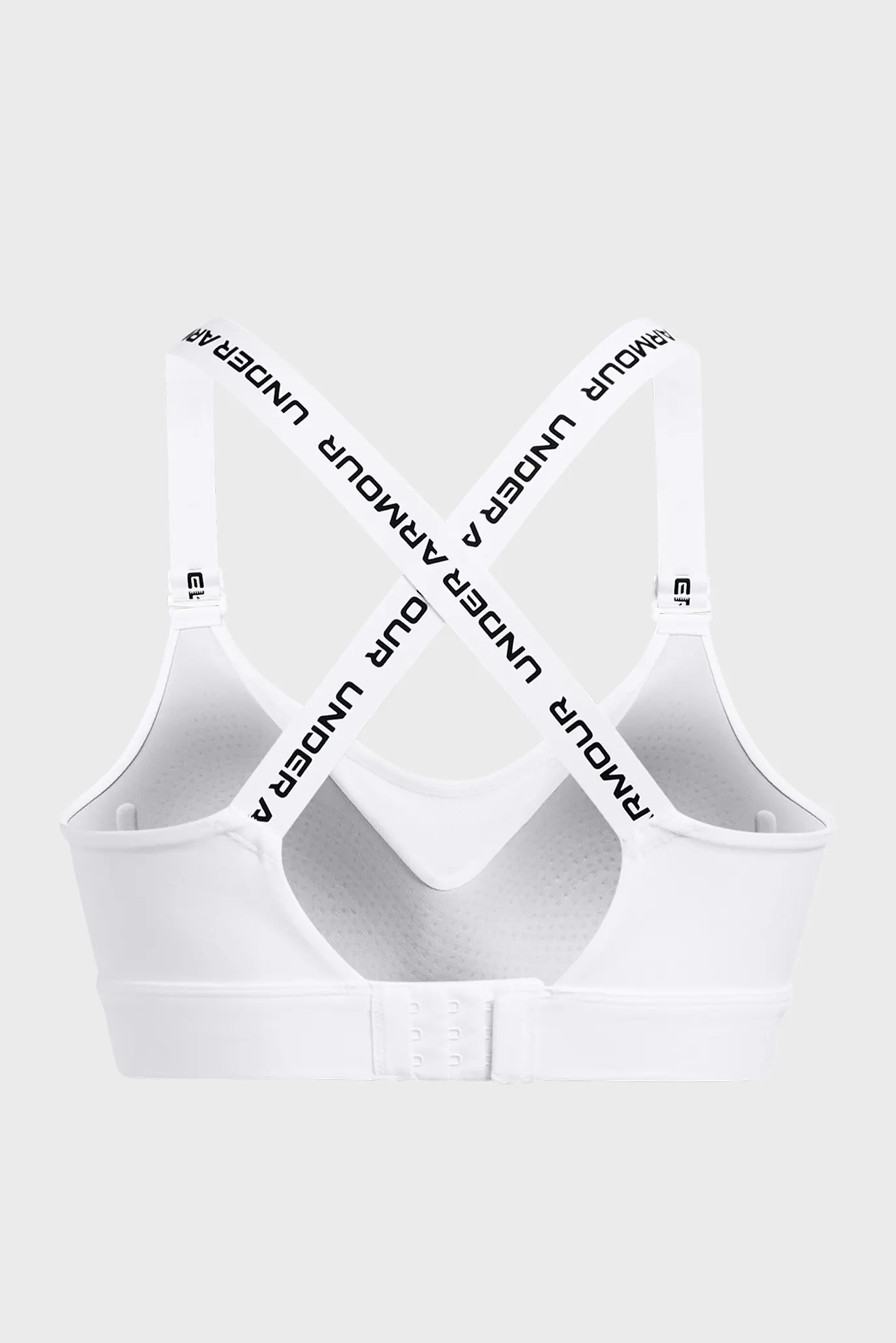 Жіночий білий топ UA Infinity High 2.0 Bra 7