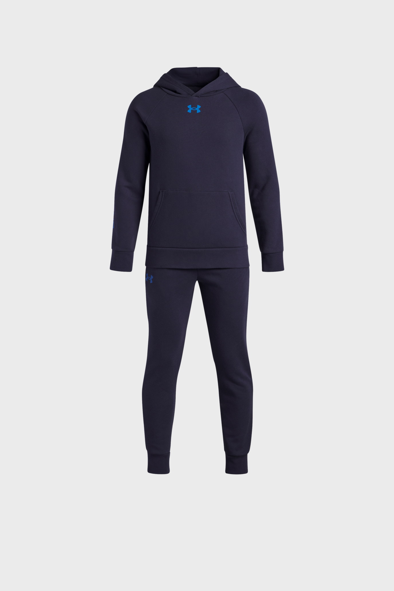 Детский темно-синий спортивный костюм UA Rival Fleece Suit (худи, брюки) Синий 14 Under Armour 1379802-403 Детский темно-синий спортивный костюм UA Rival Fleece Suit (худи, брюки) Синий 14 Under Armour 1379802-403