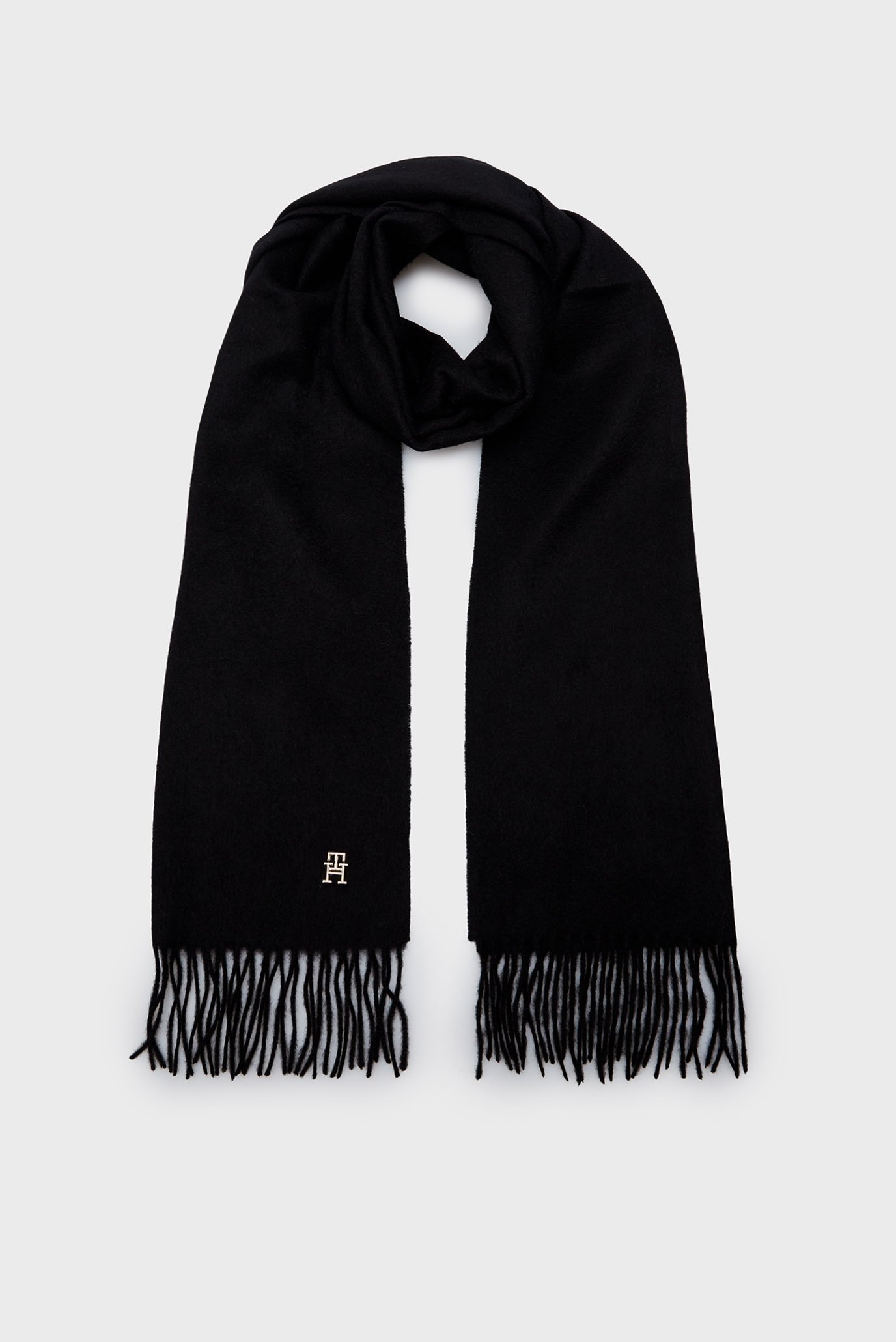 Жіночий чорний кашеміровий шарф CASHMERE CHIC WOVEN SCARF 1