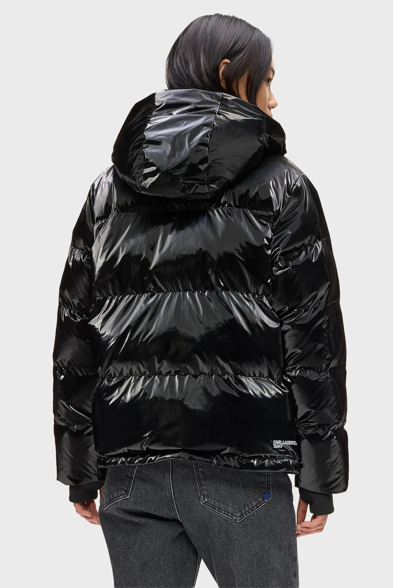 Жіноча чорна куртка pearlized Karl Lagerfeld Jeans A4W15020 — MD