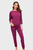 Женский бордовый комплект одежды (джемпер, брюки)