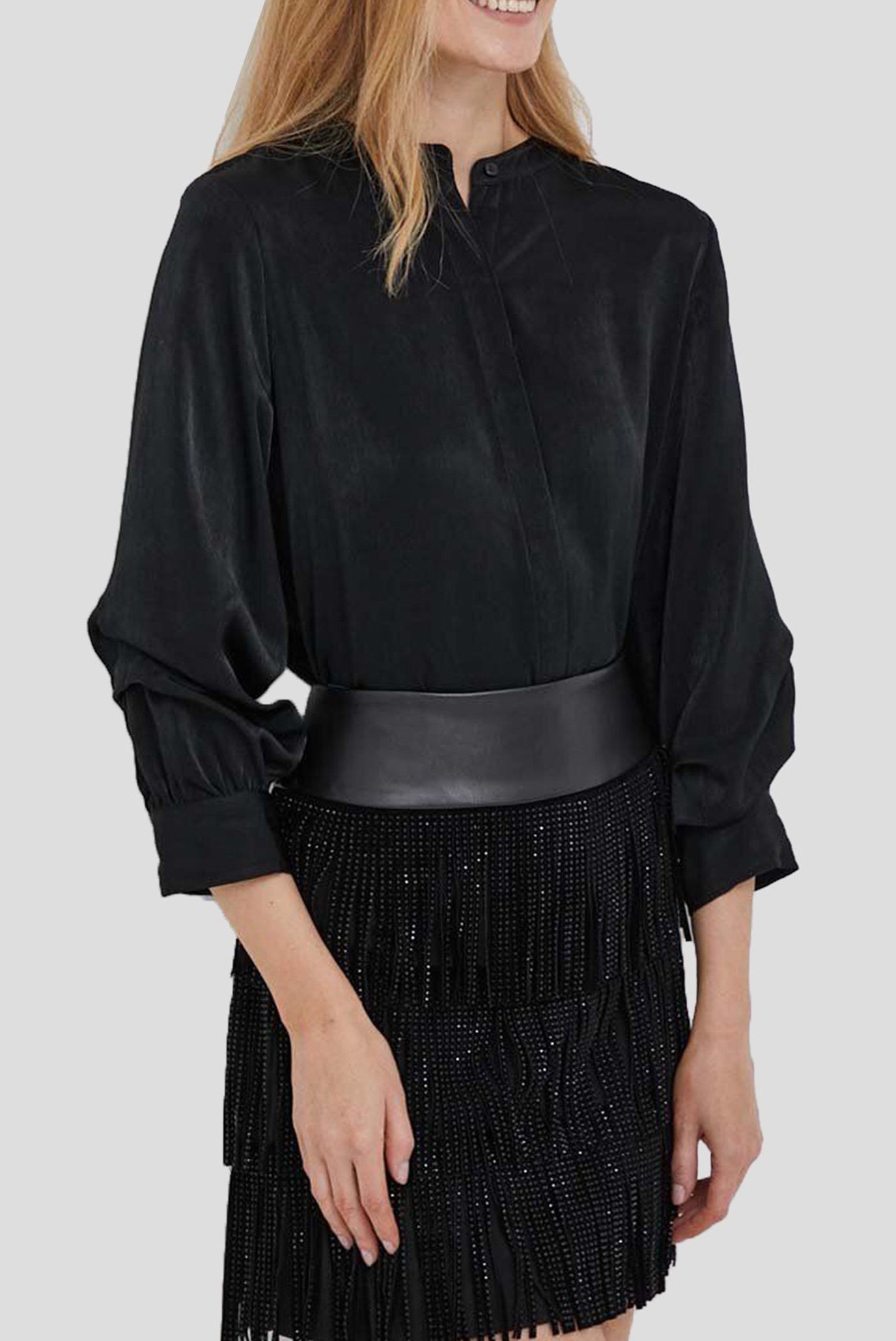 Женская черная блуза Черный S DKNY P3GMNU80 Женская черная блуза Черный S DKNY P3GMNU80