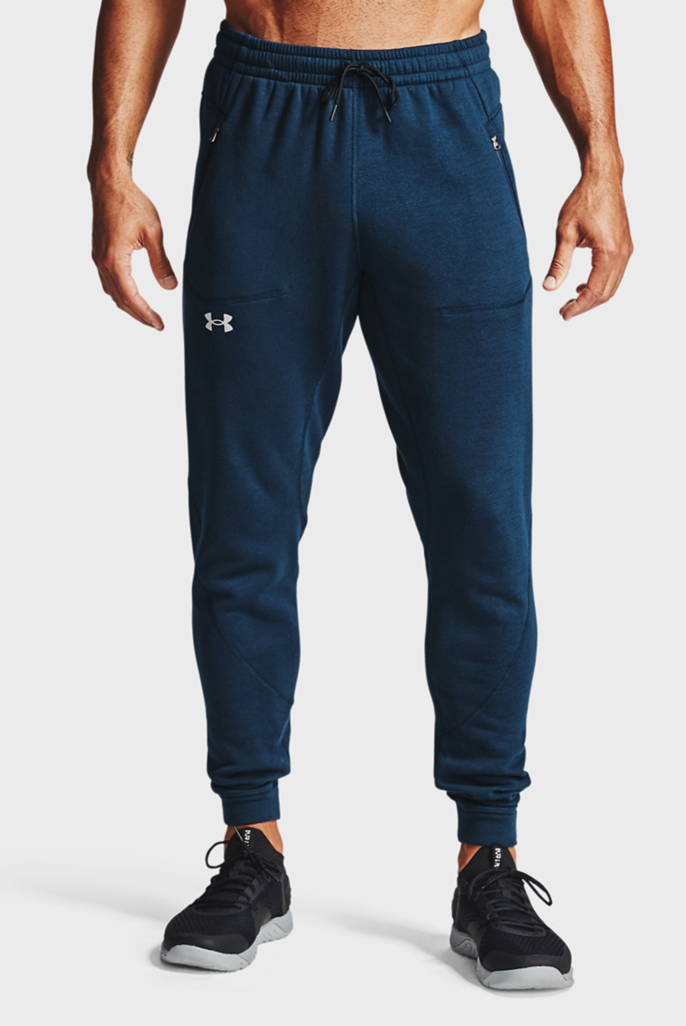 Мужские синие спортивные брюки UA CC Fleece Pant 1
