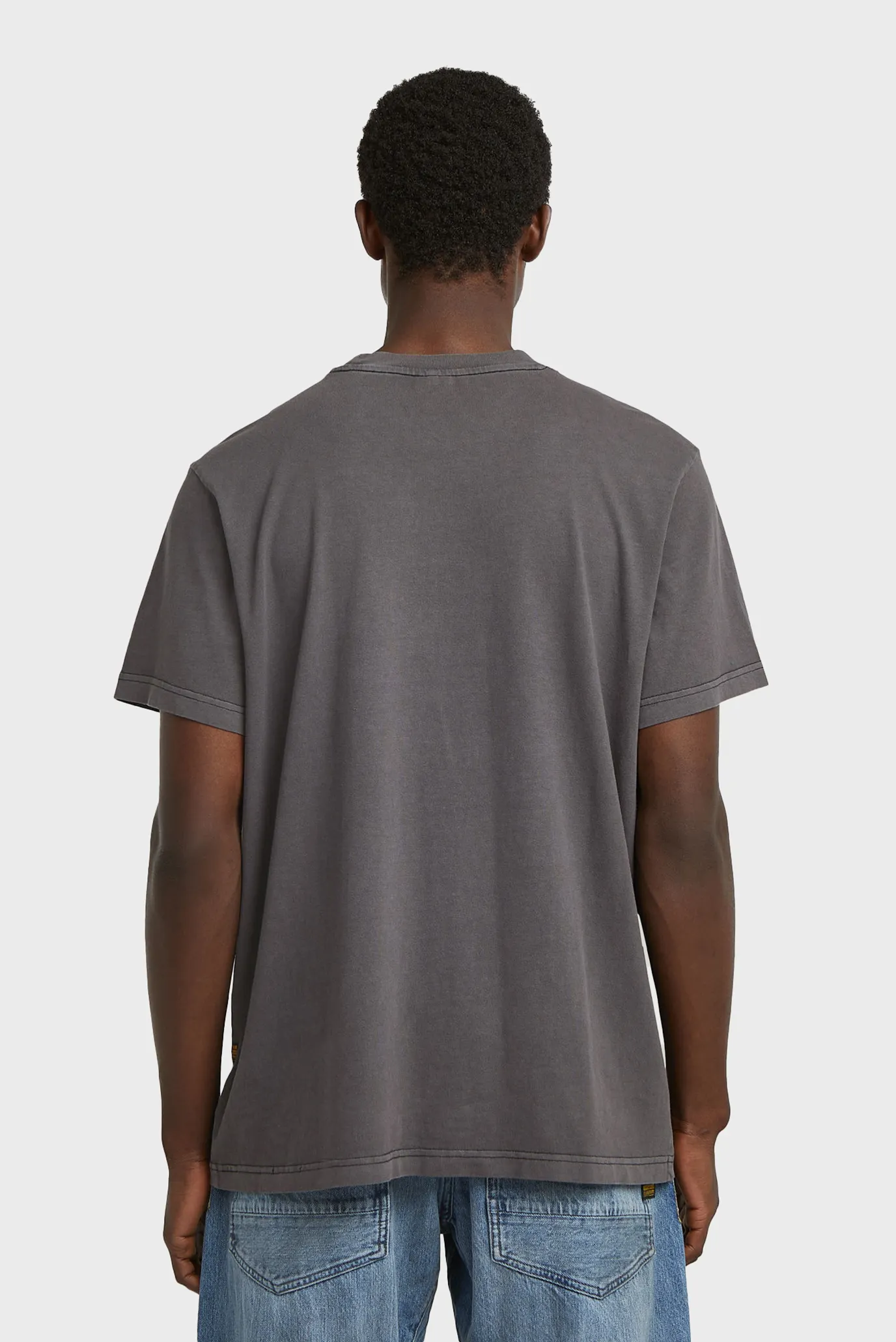 Чоловіча темно-сіра футболка Overdyed 3